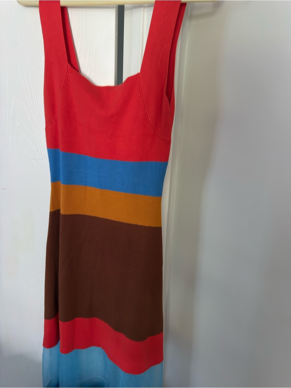 Maeve Anthropologie Sleeveless Blocked Knit Midi Dress - Picture 6 of 9